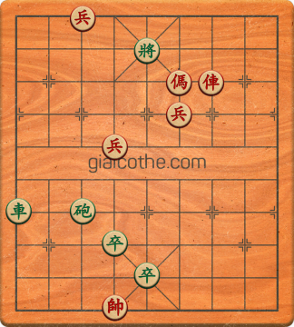 Bàn cờ tướng bài tập Cờ Tướng Haga thế Vừa ván 373 - Độ khó Khó