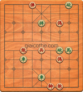 Bàn cờ tướng bài tập Cờ Tướng Haga thế Vừa ván 377 - Độ khó Khó