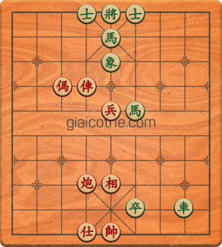 Bàn cờ tướng bài tập Cờ Tướng Haga thế Vừa ván 379 - Độ khó Trung Bình