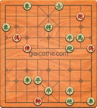 Bàn cờ tướng bài tập Cờ Tướng Haga thế Vừa ván 385 - Độ khó Khó