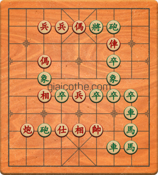 Bàn cờ tướng bài tập Cờ Tướng Haga thế Vừa ván 387 - Độ khó Khó