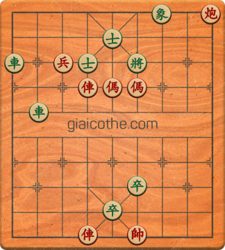 Bàn cờ tướng bài tập Cờ Tướng Haga thế Vừa ván 390 - Độ khó Khó