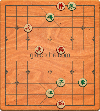 Bàn cờ tướng bài tập Cờ Tướng Haga thế Vừa ván 395 - Độ khó Khó