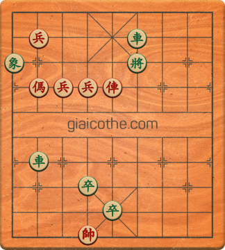 Bàn cờ tướng bài tập Cờ Tướng Haga thế Vừa ván 40 - Độ khó Trung Bình