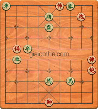 Bàn cờ tướng bài tập Cờ Tướng Haga thế Vừa ván 407 - Độ khó Trung Bình