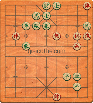 Bàn cờ tướng bài tập Cờ Tướng Haga thế Vừa ván 417 - Độ khó Trung Bình