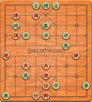 Bàn cờ tướng bài tập Cờ Tướng Haga thế Vừa ván 419 - Độ khó Trung Bình