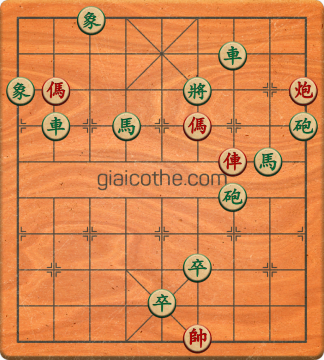 Bàn cờ tướng bài tập Cờ Tướng Haga thế Vừa ván 448 - Độ khó Khó