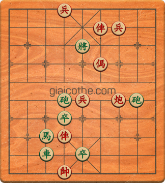 Bàn cờ tướng bài tập Cờ Tướng Haga thế Vừa ván 451 - Độ khó Khó