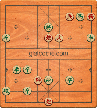 Bàn cờ tướng bài tập Cờ Tướng Haga thế Vừa ván 457 - Độ khó Khó