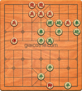 Bàn cờ tướng bài tập Cờ Tướng Haga thế Vừa ván 463 - Độ khó Khó