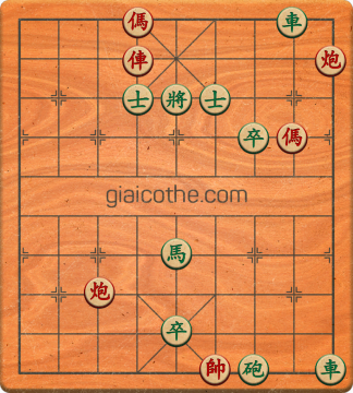 Bàn cờ tướng bài tập Cờ Tướng Haga thế Vừa ván 485 - Độ khó Trung Bình