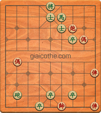 Bàn cờ tướng bài tập Cờ Tướng Haga thế Vừa ván 492 - Độ khó Khó