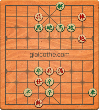 Bàn cờ tướng bài tập Cờ Tướng Haga thế Vừa ván 496 - Độ khó Trung Bình