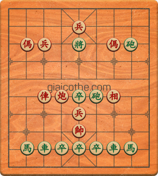 Bàn cờ tướng bài tập Cờ Tướng Haga thế Vừa ván 51 - Độ khó Trung Bình