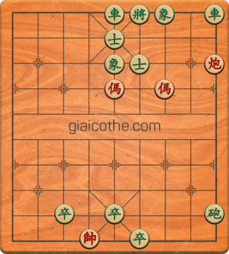 Bàn cờ tướng bài tập Cờ Tướng Haga thế Vừa ván 53 - Độ khó Trung Bình