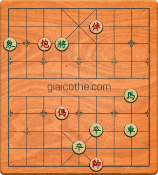 Bàn cờ tướng bài tập Cờ Tướng Haga thế Vừa ván 59 - Độ khó Trung Bình