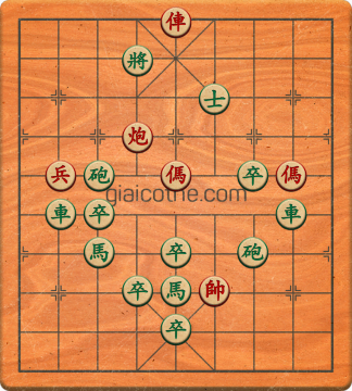 Bàn cờ tướng bài tập Cờ Tướng Haga thế Vừa ván 64 - Độ khó Trung Bình