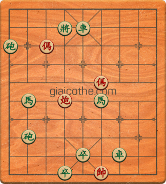 Bàn cờ tướng bài tập Cờ Tướng Haga thế Vừa ván 66 - Độ khó Trung Bình