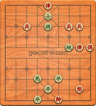 Bàn cờ tướng bài tập Cờ Tướng Haga thế Vừa ván 80 - Độ khó Khó