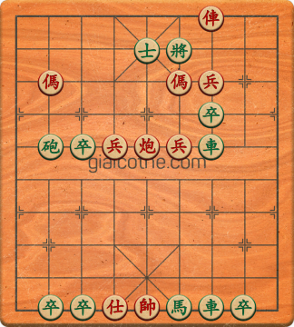 Bàn cờ tướng bài tập Cờ Tướng Haga thế Vừa ván 85 - Độ khó Khó