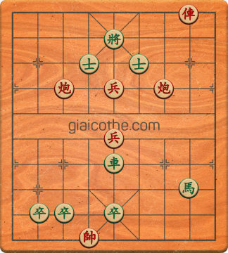 Bàn cờ tướng bài tập Cờ Tướng Haga thế Vừa ván 90 - Độ khó Khó