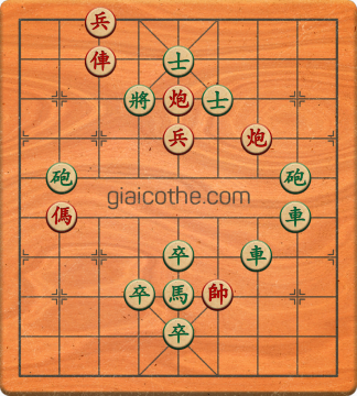 Bàn cờ tướng bài tập Cờ Tướng Haga thế Vừa ván 92 - Độ khó Khó