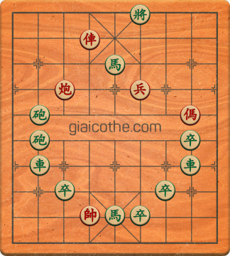 Bàn cờ tướng bài tập Cờ Tướng Haga thế Vừa ván 96 - Độ khó Khó