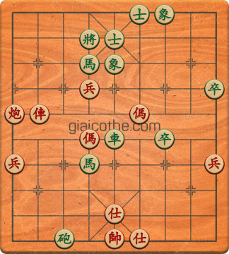 Bàn cờ tướng bài tập Cờ Tướng Haga thế Vừa ván 97 - Độ khó Khó