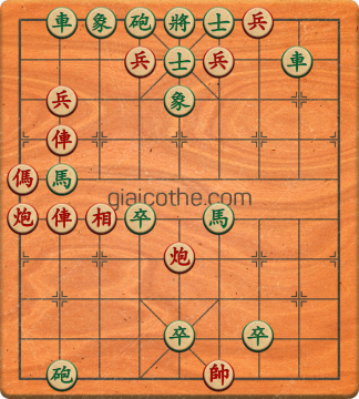 Bàn cờ tướng bài tập Cờ Tướng Haga thế Vừa ván 98 - Độ khó Khó