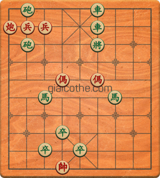 Bàn cờ tướng bài tập Cờ Tướng Haga thế Vừa ván 99 - Độ khó Khó