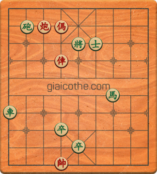 Bàn cờ tướng bài tập Cờ Tướng Khó Nhất màn 1 ván 103 - Độ khó Trung Bình