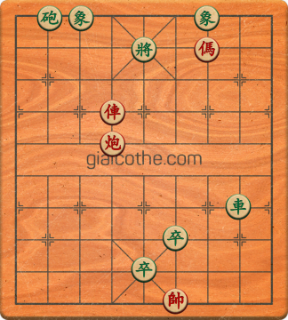 Bàn cờ tướng bài tập Cờ Tướng Khó Nhất màn 1 ván 117 - Độ khó Trung Bình