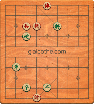 Bàn cờ tướng bài tập Cờ Tướng Khó Nhất màn 1 ván 118 - Độ khó Trung Bình