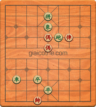 Bàn cờ tướng bài tập Cờ Tướng Khó Nhất màn 1 ván 126 - Độ khó Trung Bình