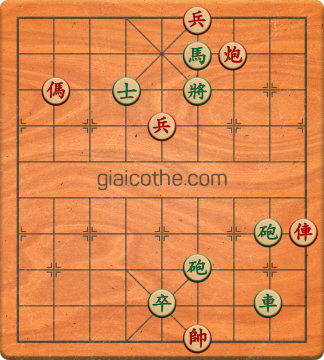 Bàn cờ tướng bài tập Cờ Tướng Khó Nhất màn 1 ván 130 - Độ khó Trung Bình