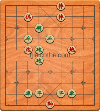 Bàn cờ tướng bài tập Cờ Tướng Khó Nhất màn 1 ván 143 - Độ khó Trung Bình