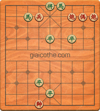 Bàn cờ tướng bài tập Cờ Tướng Khó Nhất màn 1 ván 146 - Độ khó Trung Bình