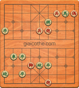 Bàn cờ tướng bài tập Cờ Tướng Khó Nhất màn 1 ván 151 - Độ khó Trung Bình