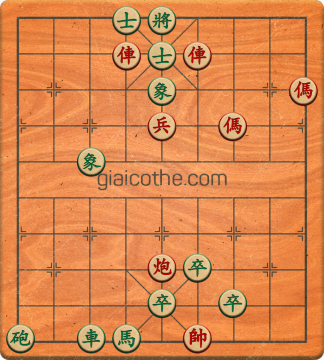 Bàn cờ tướng bài tập Cờ Tướng Khó Nhất màn 1 ván 157 - Độ khó Trung Bình