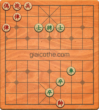 Bàn cờ tướng bài tập Cờ Tướng Khó Nhất màn 1 ván 160 - Độ khó Trung Bình