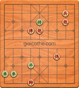 Bàn cờ tướng bài tập Cờ Tướng Khó Nhất màn 1 ván 161 - Độ khó Trung Bình