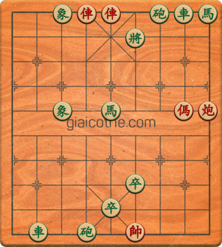 Bàn cờ tướng bài tập Cờ Tướng Khó Nhất màn 1 ván 168 - Độ khó Trung Bình