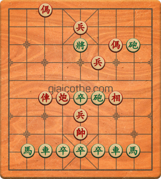 Bàn cờ tướng bài tập Cờ Tướng Khó Nhất màn 1 ván 173 - Độ khó Trung Bình