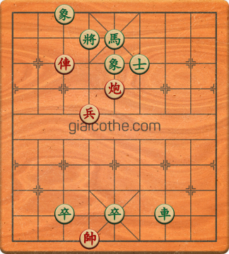 Bàn cờ tướng bài tập Cờ Tướng Khó Nhất màn 1 ván 175 - Độ khó Trung Bình