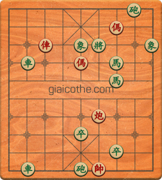 Bàn cờ tướng bài tập Cờ Tướng Khó Nhất màn 1 ván 21 - Độ khó Trung Bình