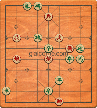 Bàn cờ tướng bài tập Cờ Tướng Khó Nhất màn 1 ván 213 - Độ khó Trung Bình