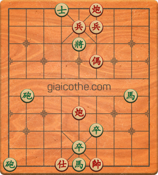 Bàn cờ tướng bài tập Cờ Tướng Khó Nhất màn 1 ván 220 - Độ khó Trung Bình