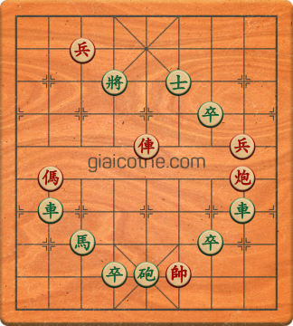 Bàn cờ tướng bài tập Cờ Tướng Khó Nhất màn 1 ván 232 - Độ khó Trung Bình