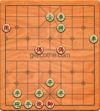 Bàn cờ tướng bài tập Cờ Tướng Khó Nhất màn 1 ván 234 - Độ khó Trung Bình